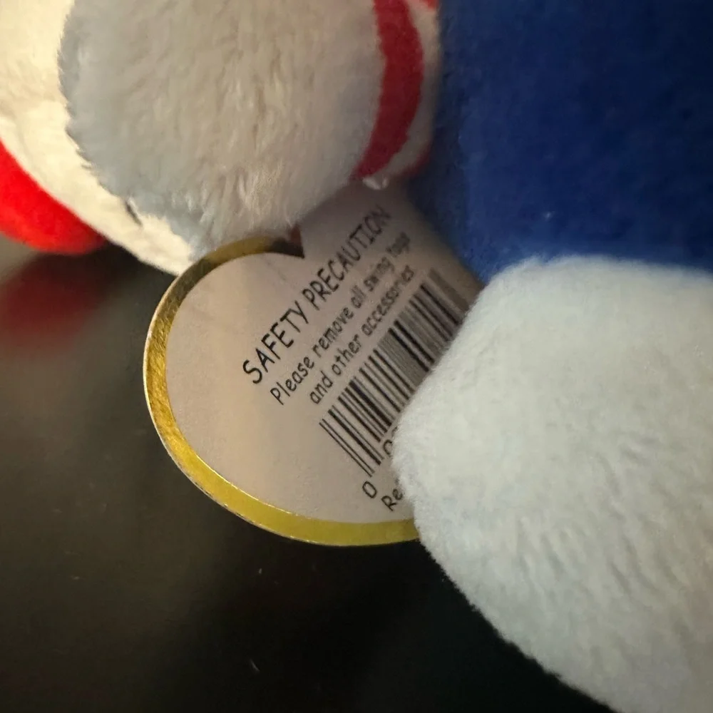 Hello Kitty TY Beanie Babies Plush – 2010 Sanrio Blue Overalls Red Bow w/ Tags